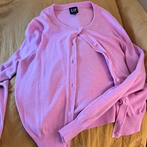 GAP Women's Soft Pink Cardigan